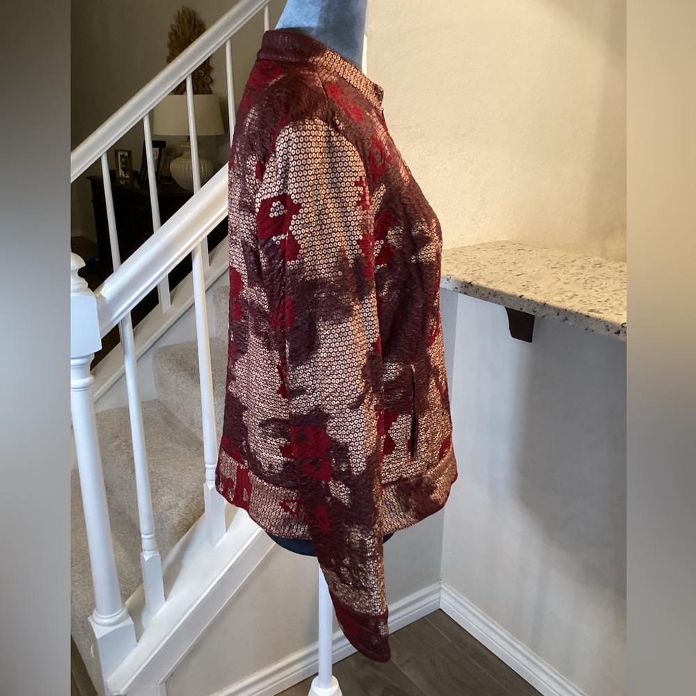 Ruby Rd. Bomber Jacket Size 12 - Picture 4 of 11